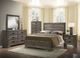 Elements International Nathan Gray Oak King Panel Bed-1