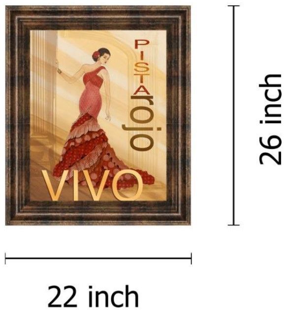 Classy Living Tava Studio Pista Rojo Wall Art-2