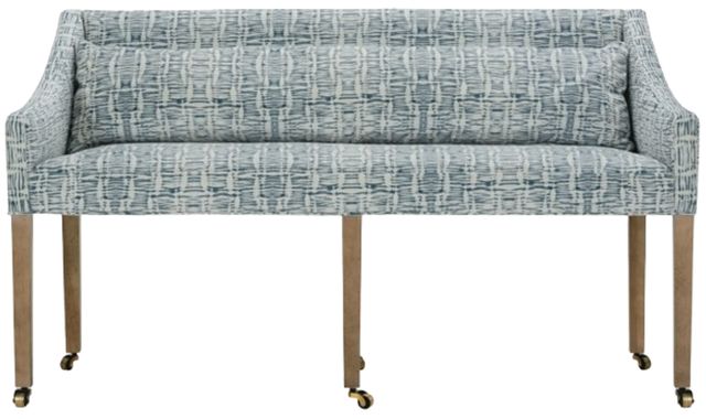 Rowe® Customizable Odessa Dining Banquette with Castered Legs-0