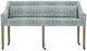 Rowe® Customizable Odessa Dining Banquette with Castered Legs-0