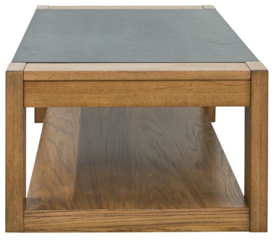 Signature Design by Ashley® Quentina Black Top Lift Top Cocktail Table with Light Brown Base -3