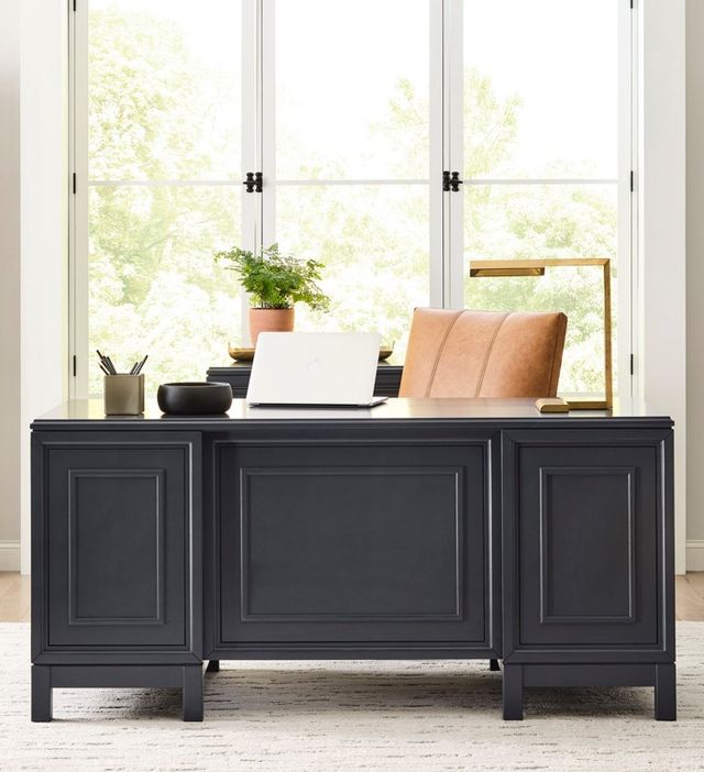 aspenhome® Alexander Midnight 66" Executive Desk-1