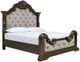 Signature Design by Ashley® Maylee Beige/Dark Brown King Upholstered Panel Bed-0