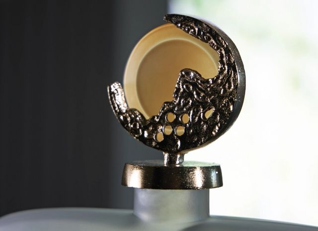 Signature Design by Ashley® Acario Gold/Taupe 12" Jar-2