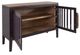 International Furniture Direct Autumn Merlot Red Console-3