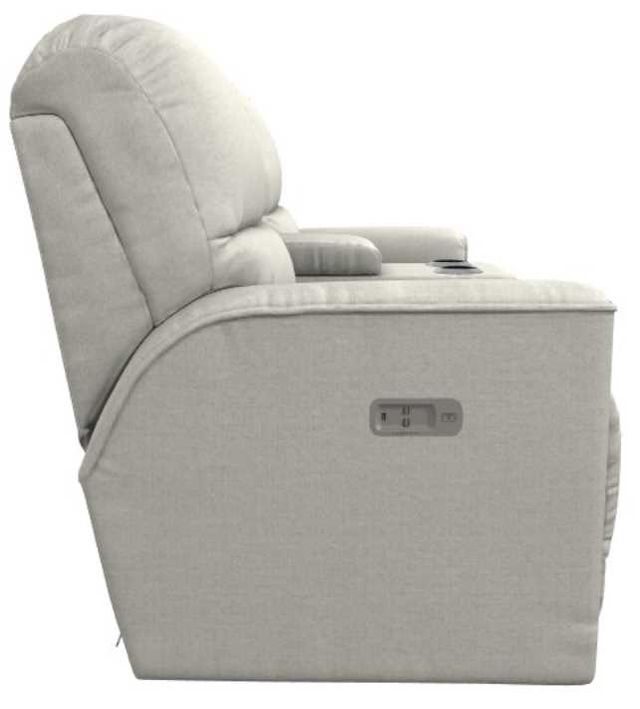 La-Z-Boy® Cade Natural Power Reclining Loveseat with Console and Headrest-3
