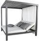 CabanaCoast® Customizable Muse Aluminum Outdoor Cabana Daybed with 1 Curtain-0