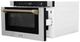 ZLINE Autograph Edition 24" 1.2 Cu. Ft. Stainless Steel Built-in Microwave Drawer with Champagne Bronze Helix Handle-3