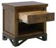 International Furniture Direct Walnut Brown Nightstand-3