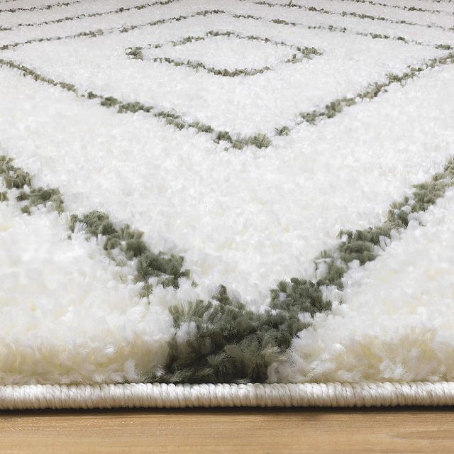 Kalora Interiors Pascal Cream/Green 5'x8' Area Rug-1