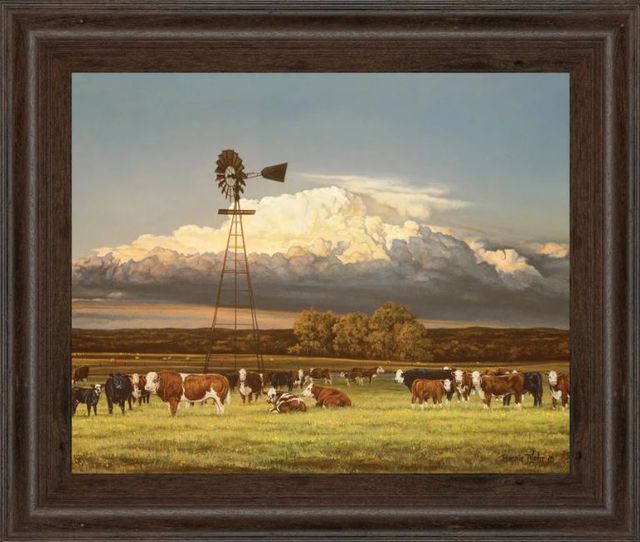 Classy Art Summer Pastures by Bonnie Mohr Framed Print Wall Art-0