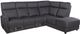 GoBerce® 2 Piece Gray Manual Reclining Right-Arm Facing Sectional and Chaise-0