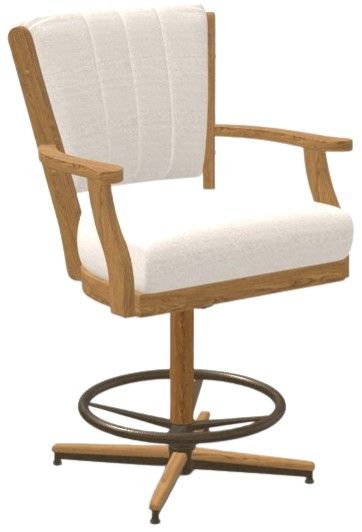 Chromcraft Customizable Cameron Swivel Tilt Counter Height Dining Stool-4