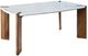 Harp & Finial® Noland Walnut/White Rectangular Dining Table-0