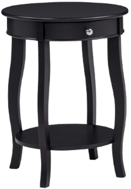 Crown Mark Jacie Black Chairside Table-0