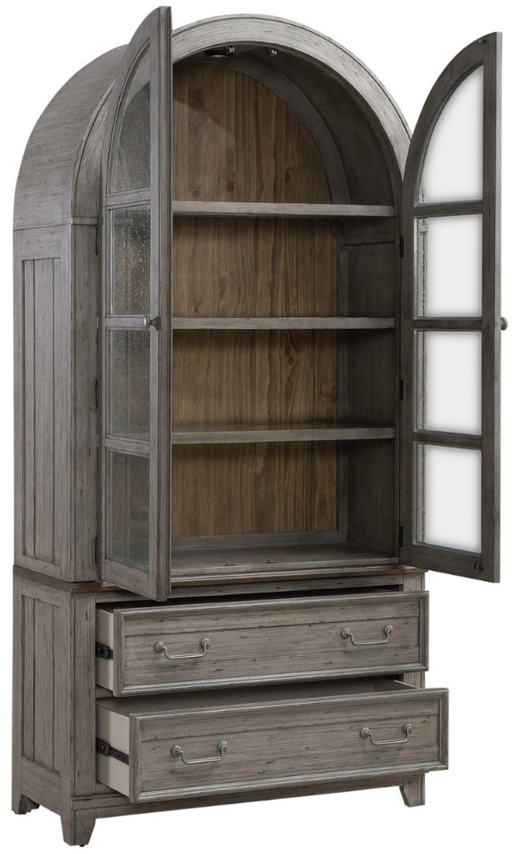 Liberty Furniture River Place Riverstone Gray/Tobacco Bunching