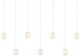 Currey & Company Dove White Rectangular Multi-Drop Pendant Lighting-0