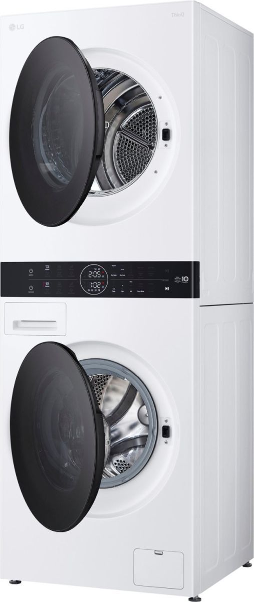 LG 2.4 Cu. Ft. Washer, 4.2 Cu. Ft. Dryer White Stack Laundry-3