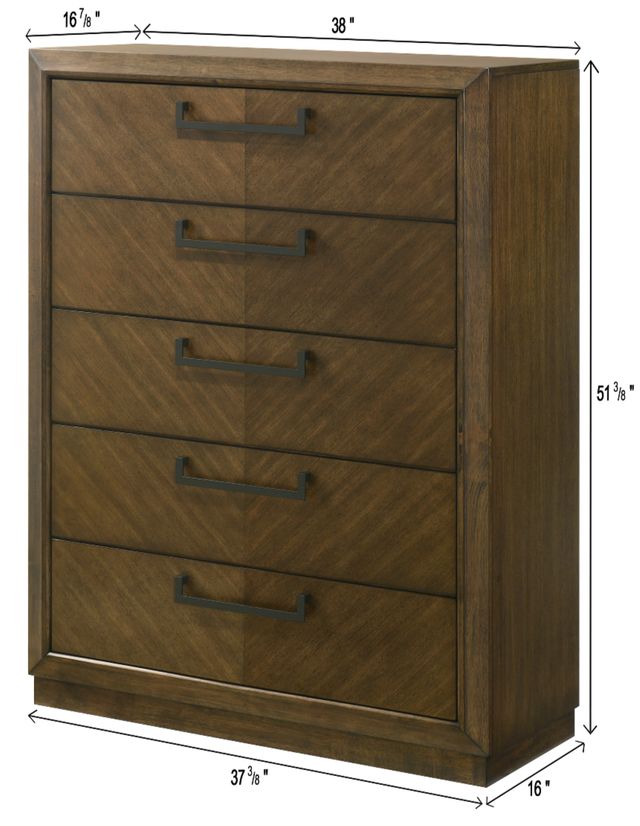 Crown Mark Lakecrest Brown Chest-2