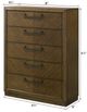 Crown Mark Lakecrest Brown Chest-2