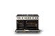 Viking® 5 Series 48" Pure White Pro Style Gas (LP) Range with Brushed Brass Trim-1