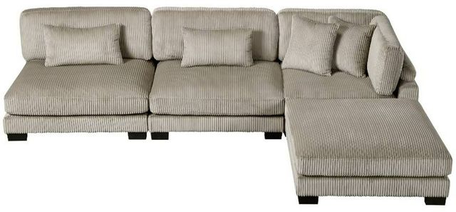 Homelegance® Traverse 4-Piece Taupe One-Arm Modular Sectional with Ottoman-2
