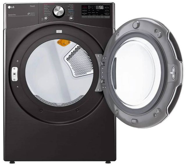 LG 7.4 Cu. Ft. Black Steel Smart Wi-Fi Enabled Front Load Electric Dryer with TurboSteam™ and Built-In Intelligence-1