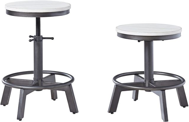 Signature Design by Ashley® Torjin Vintage White Counter Stool-2