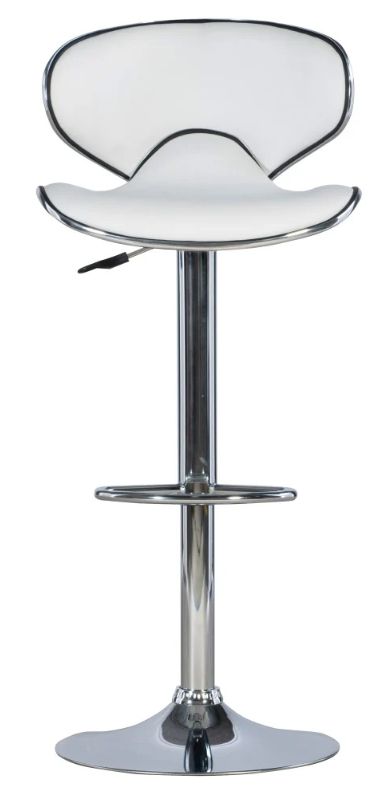 Powell® Beldon White Adjustable Bar Stool-3