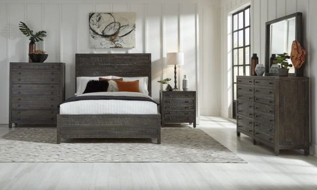 Modus Furniture Townsend Gunmetal King Panel Bed-1