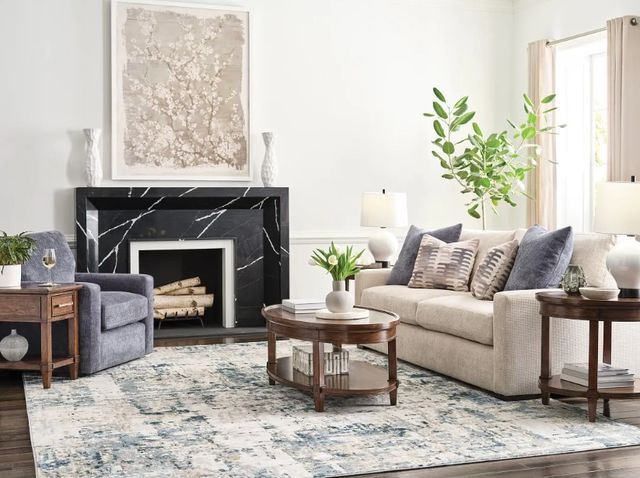 Hammary® Longham Warm Auburn Oval Coffee Table-1