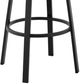 Armen Living Arnauld Black/Dark Grey Outdoor Bar Stool-5
