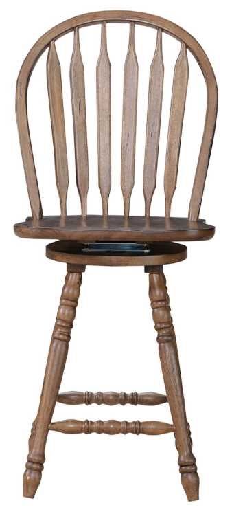 Liberty Furniture Carolina Crossing Windsor Antique Honey Swivel Counter Stool-2