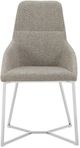VIG Furniture Stark 2-Piece Gray/Stainless Steel Modern Dining Chair Set-2