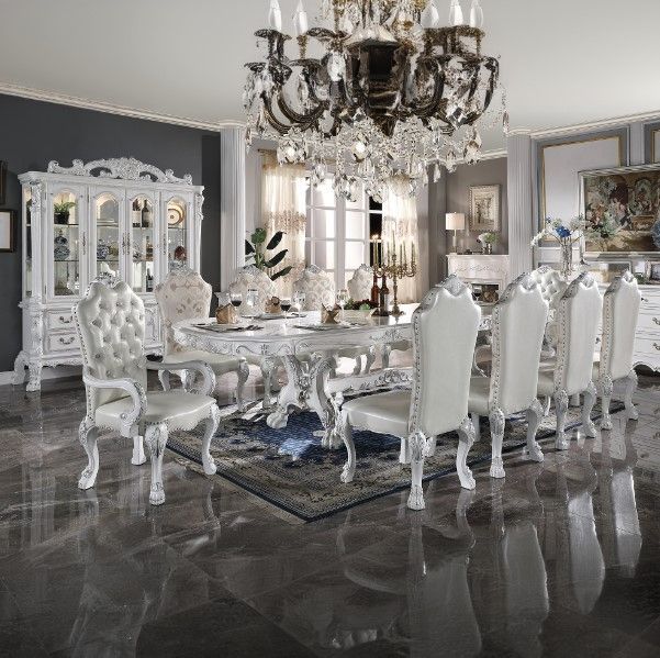 ACME Furniture Dresden 2-Piece Bone White/White Side Chair Set-1