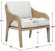 Uttermost® Kavali Honey/Oyster White Wicker Indoor-Outdoor Lounge Chair with Cushion-2