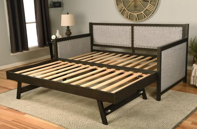Kodiak Furniture Sloane Canton Black Black/Graystone Twin Pop Up Trundle Daybed with Mattress-3