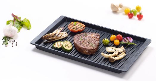 Miele Black Griddle Plate Grand Appliance and TV