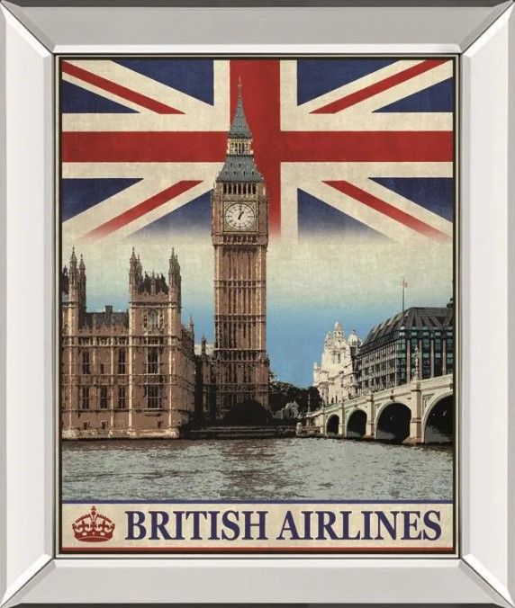 Classy Art The Portmanteau Vintage Travel London Wall Art-0