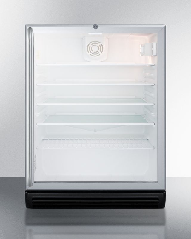 Summit® Commercial Series 24" 5.5 Cu. Ft. Stainless Steel Beverage Center-0