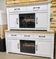 Signature Design by Ashley® Savonport Brown/White XL TV Stand with Fireplace Option-1