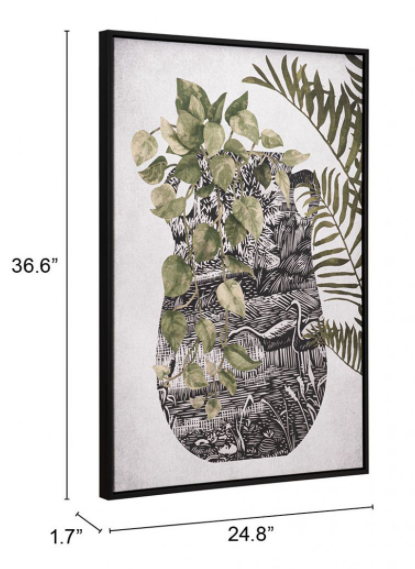 Zuo® Modern Greenery Multicolor Canvas Wall Art-2