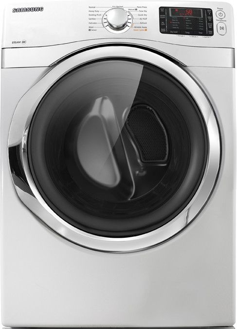 Samsung 7.5 Cu. Ft. White Front Load Gas Dryer-0