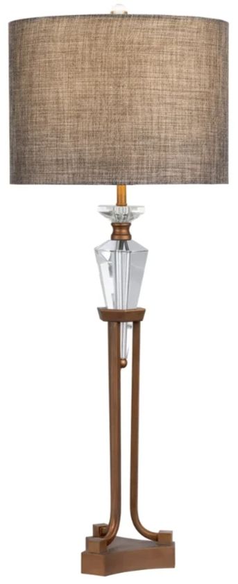 Crestview Collection Terrence Bronze Buffet Lamp-2