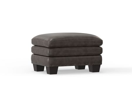 Pilot Leather Ottoman