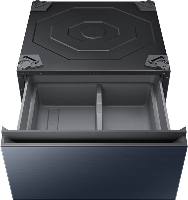 Samsung Bespoke 27" W x 15" H Brushed Navy Laundry Pedestal-1