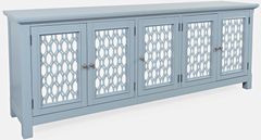 Jofran Inc. Isabella Blue 86" Mirrored Accent Cabinet