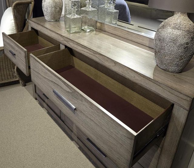 aspenhome® Modern Loft Graystone 6-Drawer Dresser-1