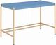 ACME Furniture Midriaks Gold/Navy Blue Writing Desk-0