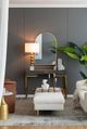 A & B Home Gold/White Round Four Tiered Body Table Lamp-5